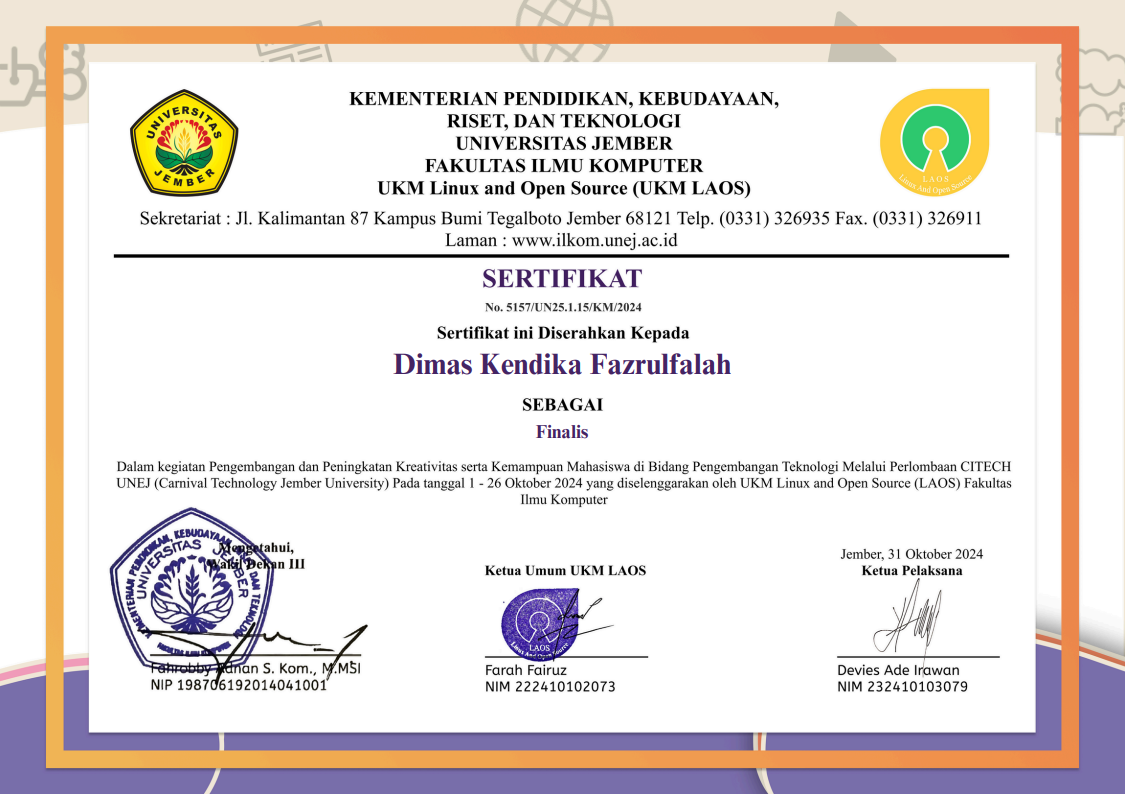 Citech Certificate